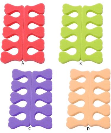 Guangcailun Toe Separator & Nail Divider Tool - Art Fo Divider & Manicure Sponge - 1 Pair Purple - Salon Supplies for Perfect Nails - Buy Online on GoSupps.com
