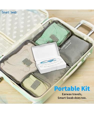 Smart Swab Spiral Ear Cleanser- Earwax Remover Tool with 16 Replaceable Tips - Safe, Pain-Free, and Reusable Earwax Removal Kit - Gentle Ear Cleaning - 1 Count - Buy Online on GoSupps.com