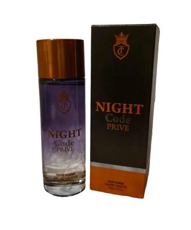 Night Code Privi Cologne for Men Eau De Toilette (Inspired by Armani Code) 3.4oz/100ml Natural Spray Long Lasting - Buy Online on GoSupps.com
