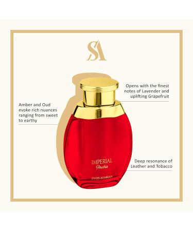 Swiss Arabian Imperial Arabia - Luxury Products From Dubai - Long Lasting Addictive Personal EDP Spray Fragrance - Seductive Signature Aroma - 3.4 Oz Fresh 3.4 Ounce (Pack of 1) - Buy Online on GoSupps.com