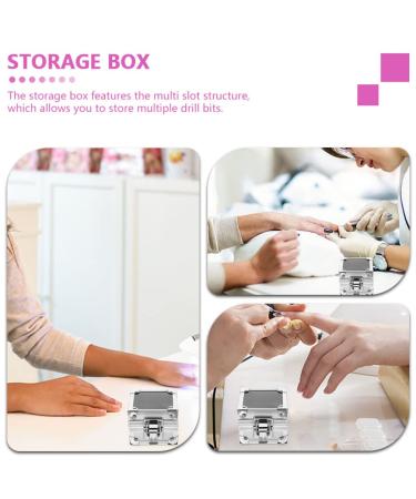 Lurrose 2PC Nail Drilling Stock Holder & Organizer | Nail Bit Display Container for Salons | Essential Manicure Tool - Buy Online on GoSupps.com