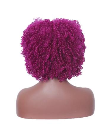 Afro Wig for Women - Red Cosplay Curly Long Hair | Retro 60s 70s 80s Party Synthetic Wig - Buy Online on GoSupps.com