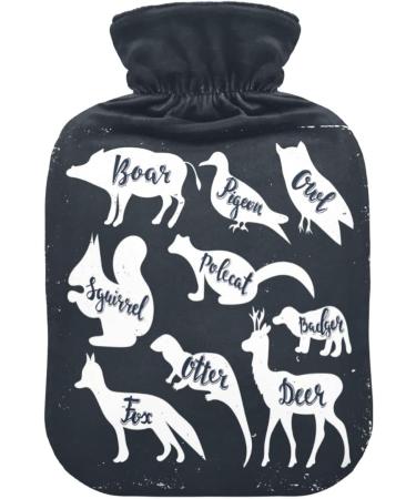 Buy Naanle Wild Animals Hot Water Bottle 2L | Heat & Cold Therapy for Pain Relief - Ideal for Bed Hands & Feet - Buy Online on GoSupps.com
