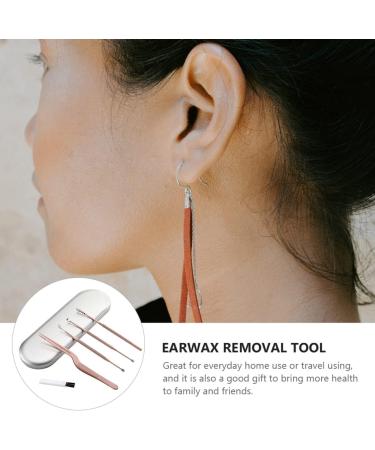 Healvian 3-Piece Stainless Steel Ear Cleaning Tool Set for Adults & Babies - Ear Wax Removal Kit with Tweezers, Pick Spoon, and Cleaner Curette - Buy Online on GoSupps.com