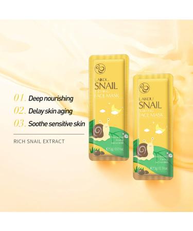 MIESCHER 20 Combo Pack Snail Sleeping Face Mask for Glowing, Moisturized Skin - Hydrating, Firming, and Brightening Natural Skincare - Buy Online on GoSupps.com
