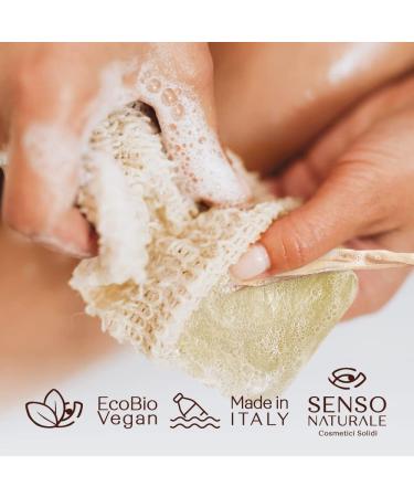  Sensonaturale SENSO NATURALE Solid Shower Foam with Invigorating Clay - Yellow Clay Aromatherapy Essential Oils of Lemon and Grapefruit - Shaving Foam - Vegan Concentrate - Equivalent to 750 ml liquid - Buy Online on GoSupps.com