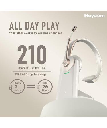 Wireless Bluetooth Headset with Noise Canceling Microphone - Trucker Headset for Office Work & Conference Calls - Buy Online on GoSupps.com