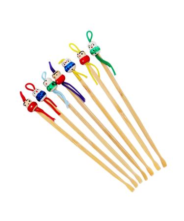 12pcs Wooden Ear Pick Ears Cleaner Natural Cleaner Screw Extractor Earwax Removal Wood Ear Cleaner Ear Wax Pick Adorable Wax Cleaner Ear Wax Remover Cartoon Ear Cleaner Child Metal