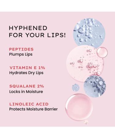 Hyphen Tinted Lip Balm - Hazel | 1% Vitamin E 2% Squalane & Peptides | Brightening Lip Balm for Dark Lips | 24h Moisturization & Hydration for Dry & Chapped Lips - 10 g peachy nude - Buy Online on GoSupps.com