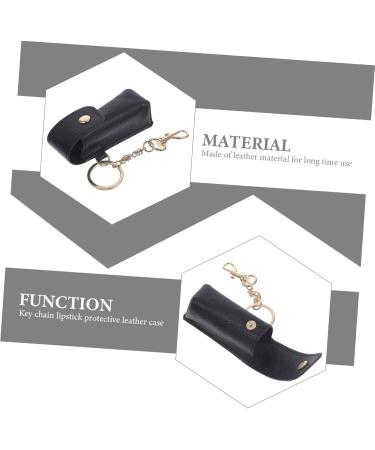 GALPADA 2pcs Lipstick Organizer Bag | Mini Makeup Wallet & Keychain | Leather Lip Balm Pouch for Ladies - Buy Online on GoSupps.com