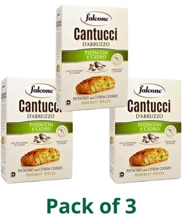Falcone Cantucci - Pistachio & Citron 180g Pack of 3 Pistacchi E Cedro Cantuccini Biscotti - Buy Online on GoSupps.com