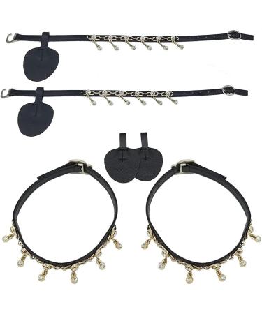 Anti-Slip Ankle Straps for Loose High Heels - Diamond Decor 9 Inch Black | Women's Shoe Accessories - Buy Online on GoSupps.com