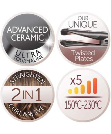 Remington Smooth Iron & Curling Iron - Upgrade 2-in-1 MultiStyler for Curling Smoothing & Waves (S6606B) | 150-230C | Amazon Exclusive - Buy Online on GoSupps.com