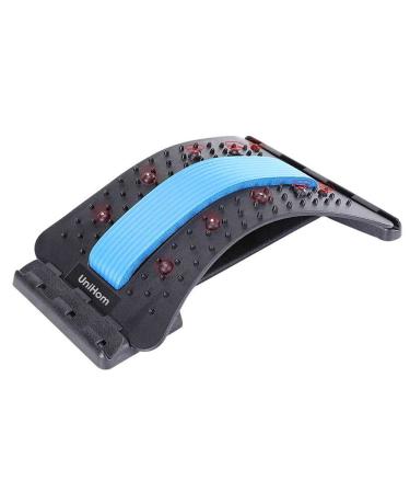 AnHua Back Stretcher Lumbar Stretcher Multi-Level Lumbar Stretching Device with Accupressure Points for Lower and Upper Back Pain Relief