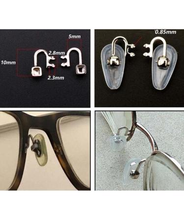 Efarma Glasses Bracket - Metal Nose Pad Replacement Set | Silver - Repair Your Glasses with Comfort - Buy Online on GoSupps.com