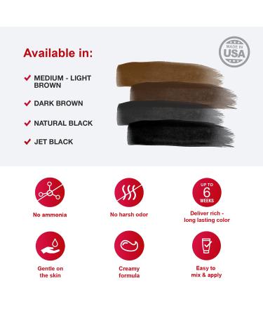 Godefroy Barbers Choice Beard and Mustache Dye for Men - Natural Black, 6 Weeks of Gray Hair Coverage - 3 Applications - Buy Online on GoSupps.com