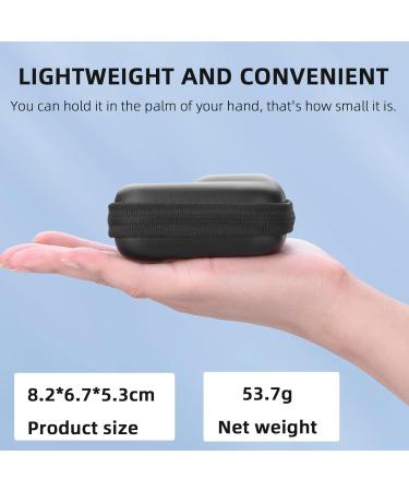 Brdrc Storage Pocket Case for DJI Osmo Action 4/3 | Mini-Hard Bowl Pocket & PU Travel Shell for GoPro 12/11/10/9 Accessories (Black) - International Shipping Available - Buy Online on GoSupps.com