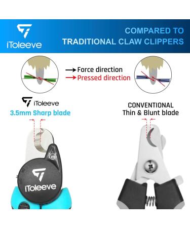 iToleeve LED Dog Nail Clipper with Safety Guard and Light | DualSafe Nail Trimmers for Cats & Dogs | Prevent Over-Cutting - Buy Online on GoSupps.com