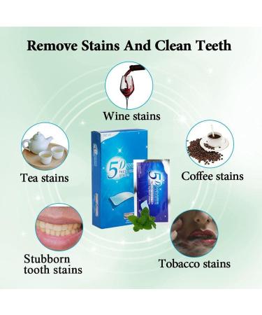 5D Schloss Powerful Teeth Whitening Strips 56 Single Adhesion Teeth Whitening Strips Insensitive Whitening Strips With Anti-sensitivity Factors Comfortable and Without Tooth Acid - Buy Online on GoSupps.com