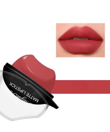 Lazy Lipstick Waterproof Brillo Forma de Labios Labiales en Forma de Labios (04#)