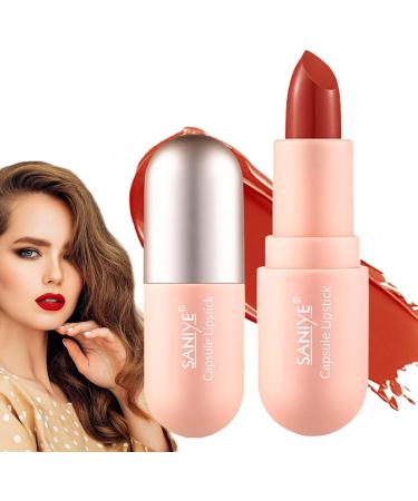 JINGLING Pill Lipstick Waterproof Solid Pill Matte Lipstick Moisturizing Lipstick in Tablet Form Portable Lipstick for Long Lasting Use 03 - Buy Online on GoSupps.com