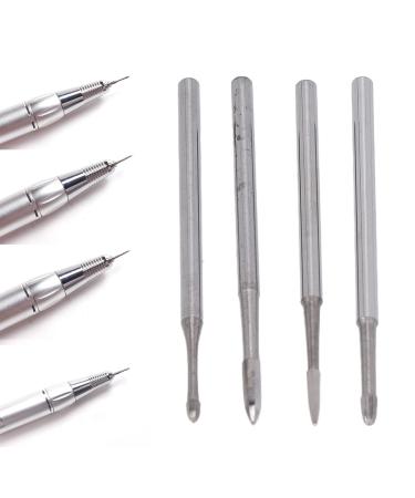 Acrylic Nail Tools 4pcs Tungsten Steel Nail Drill Bit Set Rhinestone Removal Nail Polishing Grinding Head Manicure Tool