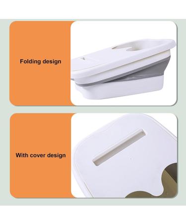 Collapsibles Foot Bath Basin Foot Soak for Foot Spa Foldable Foot Bath Tub Basin Tools Footbath Tub | Spa Basin for Soaking Tired Help Sleep for Family Spa Pedicure White - Buy Online on GoSupps.com