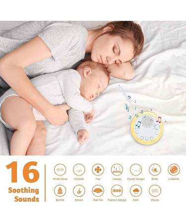 Apvrosiait Sleep Sound Machine White Noise Sleep Aid with 16 Soothing Natural Sounds Usb Powered Sleep Timer Suitable for Babies Children and Adults - Buy Online on GoSupps.com