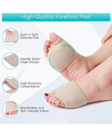 Haofy Metatarsal Pad - Soft Forefoot Cushions for Morton's Neuroma Pain Relief | 1 Pair of Comfortable Damping Pads - Buy Online on GoSupps.com