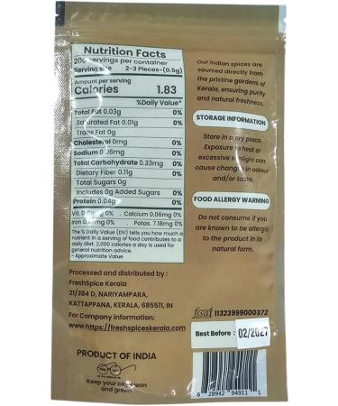 FreshSpice Black Pepper Powder (100g) | Freshly harvested from farms of Kerala and lab tested for purity - Buy Online on GoSupps.com