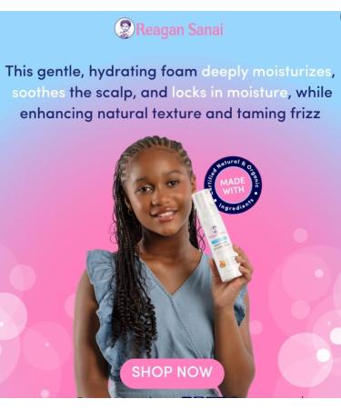 Hydrating Multi-Use Hair Styling Foam for Kids 7.5 fl oz| Made with Natural Ingredients for Sensitive Skin Eczema Psoriasis and Dry Scalp| For All Hair Types (220 ml) - Buy Online on GoSupps.com