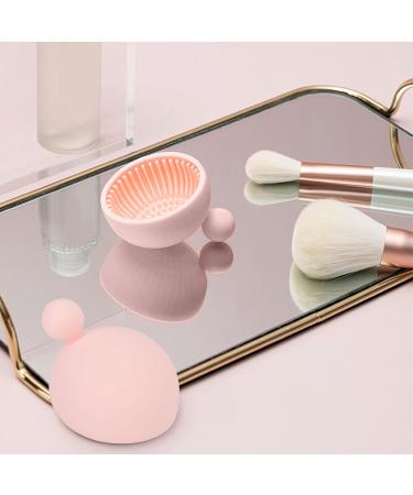 Wnvivi Makeup Brush Cleaning Bowl | Silicone Cosmetic Brush Cleaner Scrubber | Portable Tool for Brushes & Sponges | International Shipping Available - Buy Online on GoSupps.com
