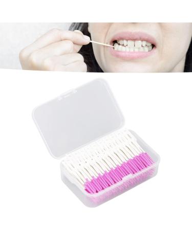 200 Pieces Interdental Brushes - Soft Silicone Dental Floss Toothpicks for Effective Oral Care - Purple - Buy Online on GoSupps.com