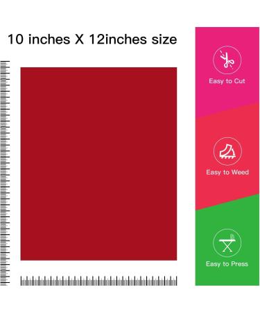 JANDJPACKAGING Heat Transfer Vinyl HTV Bundle 10x12 - 25 Pack Assorted Colors for Cricut & Silhouette Cameo - Includes Bonus Teflon for Heat Press Machine - Buy Online on GoSupps.com