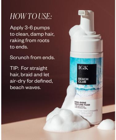 IGK Beach Club High Shine Texture Foam - Buy Online on GoSupps.com