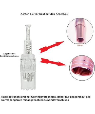P-Beauty Universal Replacement Needle Cartridges for Dermapen | Micronic Technology for Skin Renewal | 20 Pack 36 Pins | Compatible with All Thread Slot Devices - Buy Online on GoSupps.com