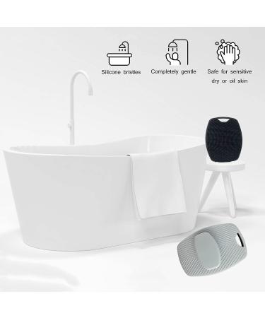 2PCS Soft Silicone Body Scrubber for Nourishing Cleaning, Exfoliation, and Lather Boosting - Long-Lasting & Easy to Clean - Buy Online on GoSupps.com