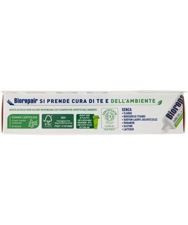 Biorepair Oral Care Junior Toothpaste 7-14 Years Fluoride Free with Mint Extract - 2.53oz Tube | Italian Import - Buy Online on GoSupps.com