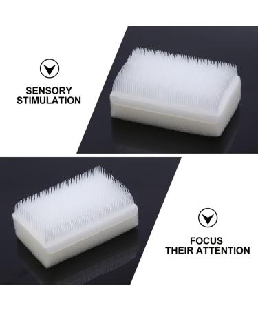 Healeved Pressure Defensiveness Brush - 6 Pcs Sensory Therapy Tools for Kids and Adults - Calming Brushing Protocol - White Brushes, 8x4.7cm - Buy Online on GoSupps.com