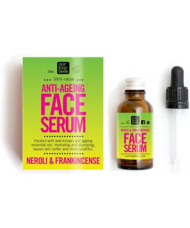 Neroli & Frankincense Anti-Ageing Face Serum 100% Natural Face Oil/Anti-Ageing Face Oil. Natural Face Oil. Frankincense oil for skin by Our Tiny Bees. - Buy Online on GoSupps.com