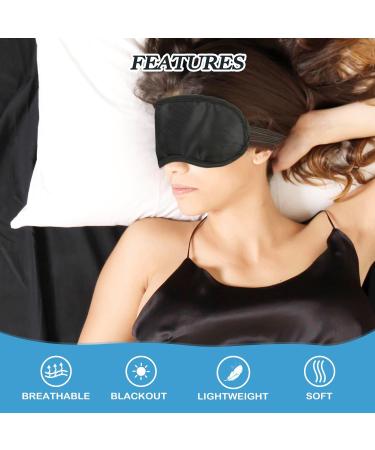 210 pcs Bulk Sleep Masks for Team Building Games - 4 Layer Black Eye Masks with Nose Pad and Adjustable Strap for Women Men Kids - Buy Online on GoSupps.com