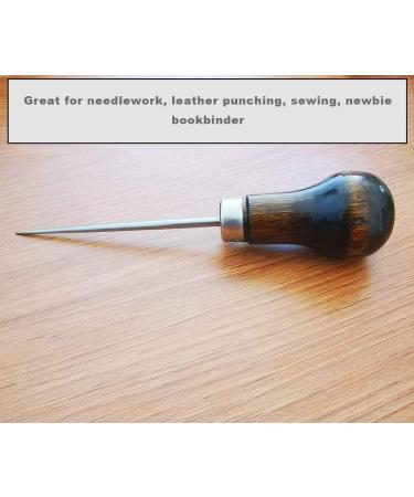 ZLKSKER Wooden Handle Scratch Awl for Leather Punch Hole or DIY Handmade (Gourd Awl ) -1pcs - Buy Online on GoSupps.com