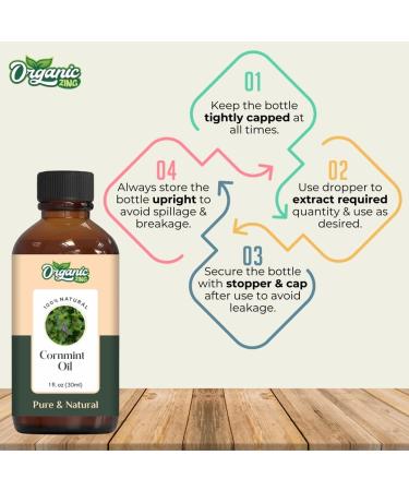 Cornmint Oil (Mentha arvensis) | Pure Natural Essential Oil for Massage & Aromatherapy - 30ml - Buy Online on GoSupps.com