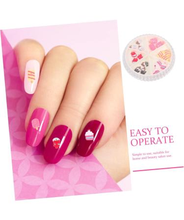 1 Box Nail Art Accessories Decor Nail Rhinestones 3d Nail Decals Nail Art Charms Nail Gem DIY Accessories for Nail Fake Nail Ornaments Nail Art Studs Nail Supplies Manicure Plastic Beatifufu 6.5X6.5X1.2cm As Shown 12 - Buy Online on GoSupps.com