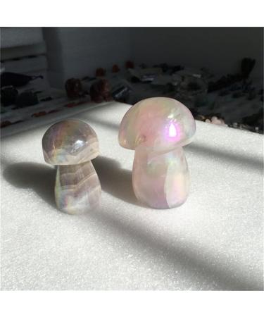 Crystal Rough Home Decoration Natural Quartz Mushroom Shape Crystal Carving Angel Aura Crystal Carved Mushroom for Decoration Stones (Color : Aura 5-6cm Size : 1 pcs) 1 pcs Aura 5-6cm - Buy Online on GoSupps.com