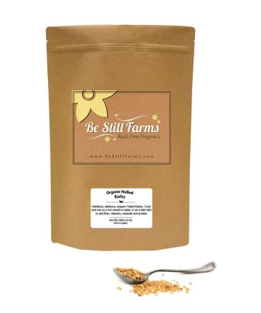 Be Still Farms Organic Hulled Barley (5lb) Grind into Organic Barley Flour for Puffed Barley - Soak to make Crushed Malted Barley for Barley Malt Syrup - Make Barley Cereal - Vegan Approved Barley 5 Pound (Pack of 1)