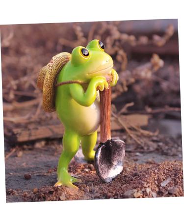 Zerodeko Cute Frog Ornament Greenery Decor Mini Toy Outdoor Decor Figurines for Outdoors Synthetic Resin - Buy Online on GoSupps.com