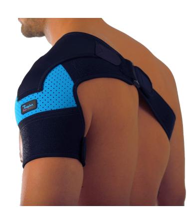 Zeegler Orthosis Shoulder Support Brace with Free Extension | Adjustable Compression for Chronic Pain and Injuries like Rotator Cuff Tear, Dislocated AC Joint, Subluxation - Men and Women - Buy Online on GoSupps.com