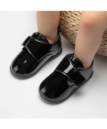 Sonstage Infant Baby PU Leather Wedding Loafers Brogue Oxford Dress Shoes - 12-18 Months Black - Buy Online on GoSupps.com