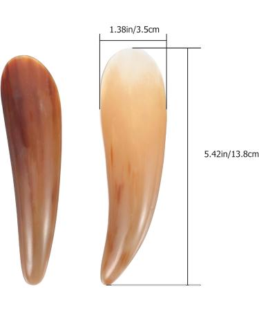Buy FRCOLOR Ox Horn Gua Sha Stone Massage Tools - 2pcs Scraper Set for Facial & Body Relief | International Shipping - Buy Online on GoSupps.com
